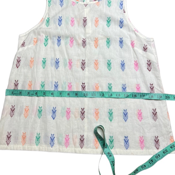 J. Crew Colorful Embroidered Tank Top size 6 - Picture 13 of 15